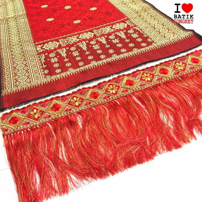 renda rumbai bordir songket palembang tenun batak ulos sumatra medan