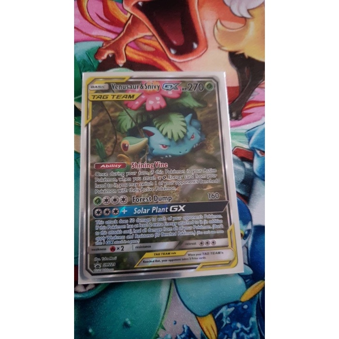 ✅COD Venusaur  Snivy Gx - Sm229 - Promo Pokemon Sun  Moon Pokemon Terbatas