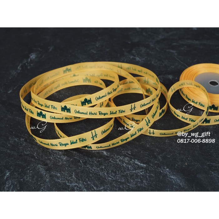 

Pita Idul Fitri -GrossGrain- Kuning Tua ;Lebar 1.2cm ;Panjang 20 yard