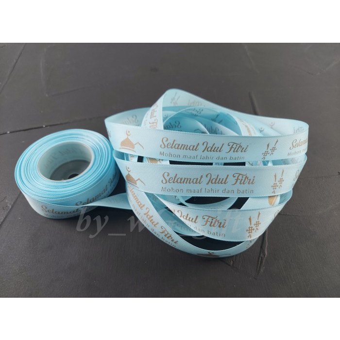

Pita Idul Fitri - GrossGrain -Biru Muda ;Lebar 2.5 cm ;Panjang 20 yard