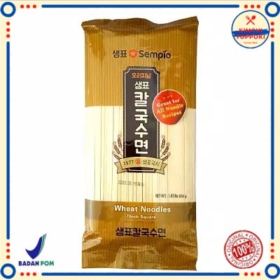 

Promo Wheat Noodles Thick Square 650 G Mi Kering Sempio Kalguksu Jjajang