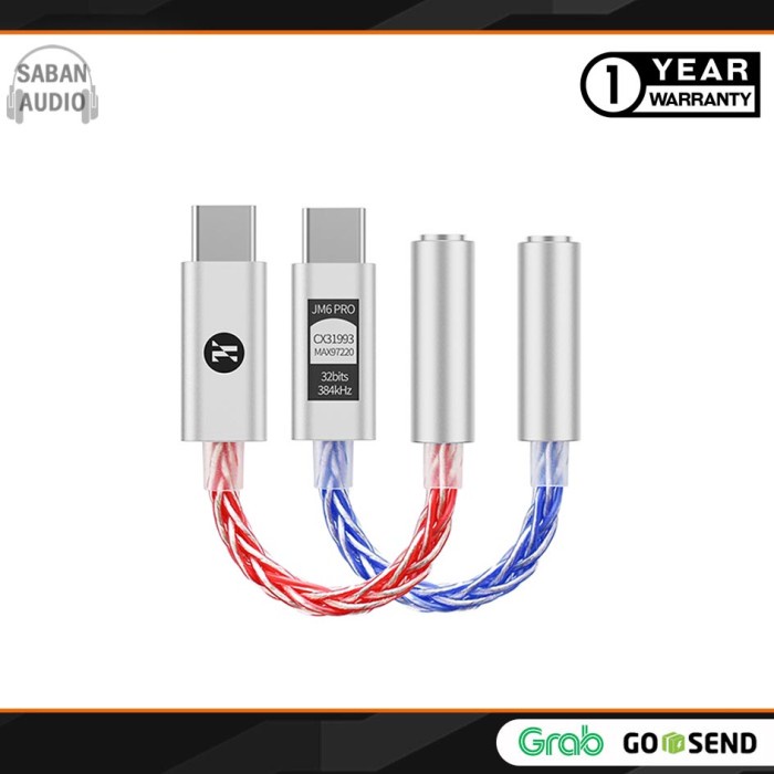 JCALLY JM6 PRO DAC JACK USB TYPE C TO 3.5MM ADAPTER CONVERTER