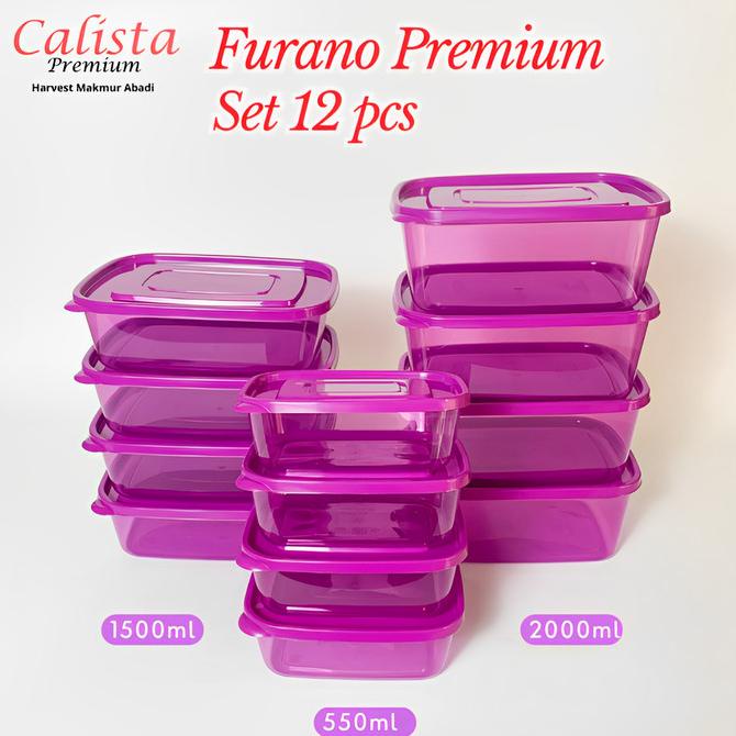 CalistaFurano Premium Set Toples Kulkas Food Container Box Organizer