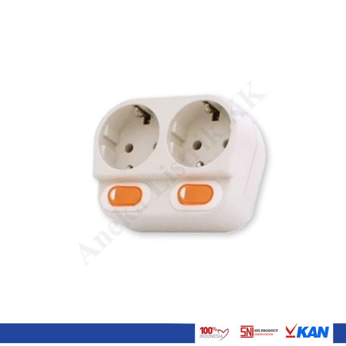 Promo Uticon Stopkontak S128Sw S 128 Sw Steker Plus Saklar 2Lb 2Lubang Terbaru