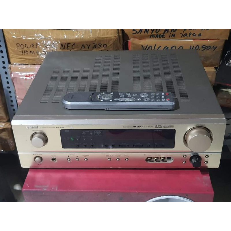 Power amplifier rumahan 6channel home theater 5.1 surround denon avr1604 vintage second normal