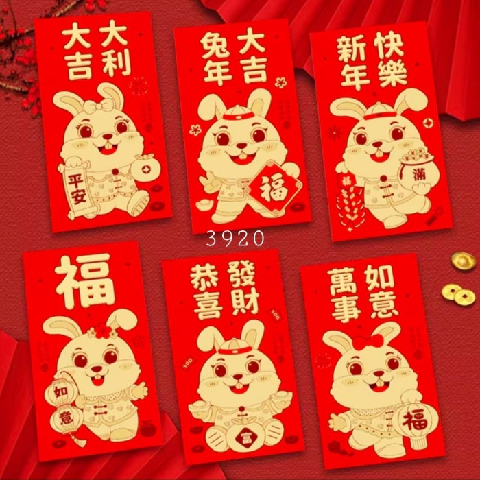 

*$*$*$*$] GROSIR Angpao Kelinci 2023 Angpau Panjang Merah Tebal Ampau Sincia