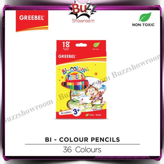 

Pensil Warna Bi Colour 18 Greebel 36 Warna Classic Pencils Duo Kode 1296