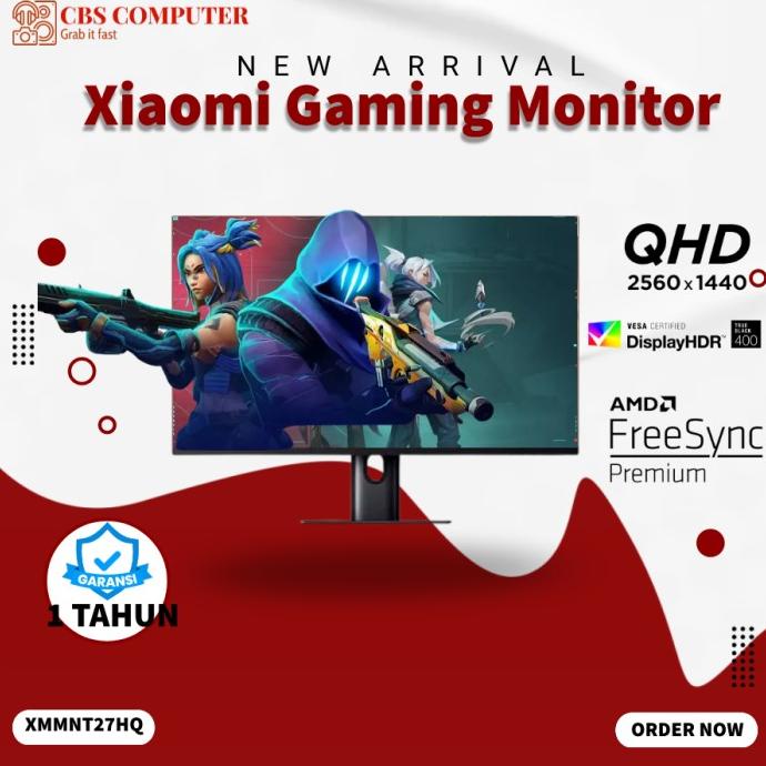 Gaming Monitor Xiaomi 27 Inch 165Hz 1440P Hdr 400 Ips Amd Freesync  Helgariandistore