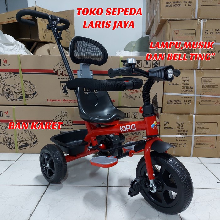 Promo Sepeda Anak Roda Tiga Stroller Pmb Iora T06