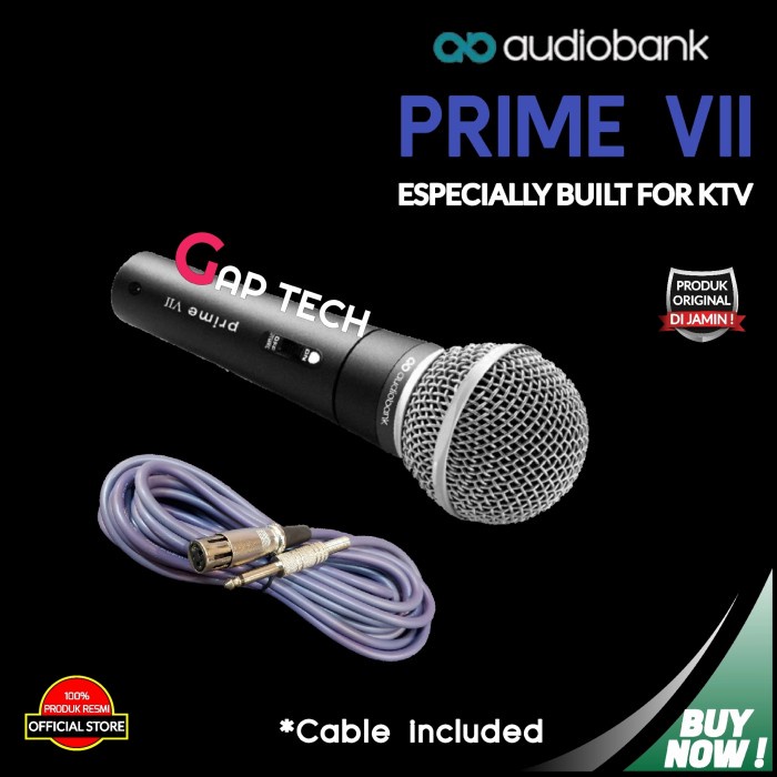 Audiobank Prime VII / PRIMEVII / PRIME 7 Dynamic Microphone Original