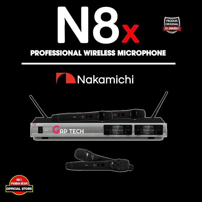 Nakamichi N8x / N8 x / N 8x Professional Wireless Microphone Original