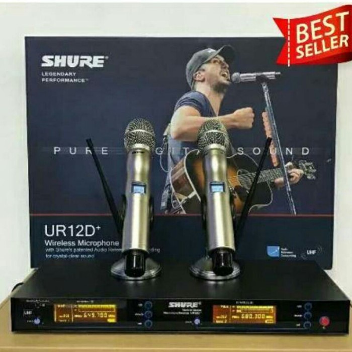 Mic Wireless Shure UR-12D+