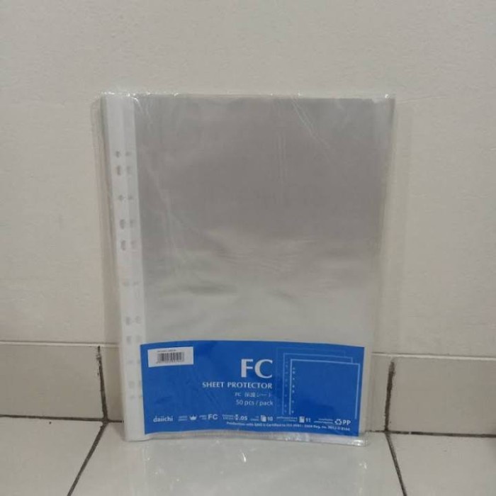 

New Pp Pocket Folio Daiichi/Sheet Protector Daiichi F4 Isi 50 Lembar Ready Stock