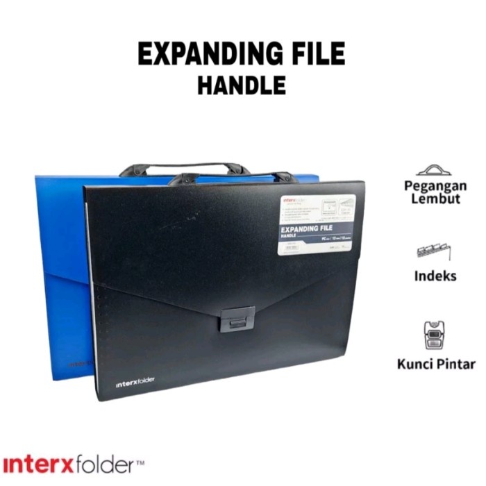 

New Map Expanding File Handle Folio Interx Folder (1Pcs) Best Seller