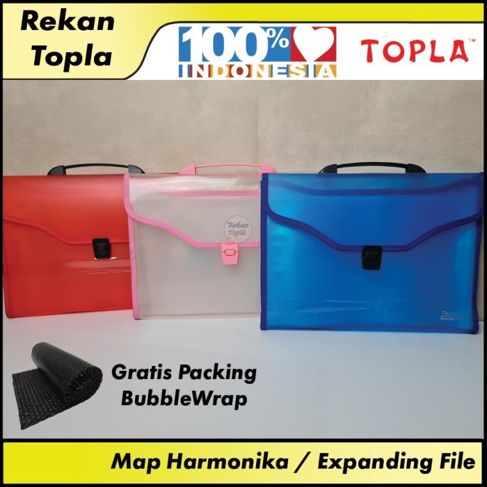 

Promo Map Harmonika / Expanding File 12 Pockets / Ukuran Folio / Topla Original