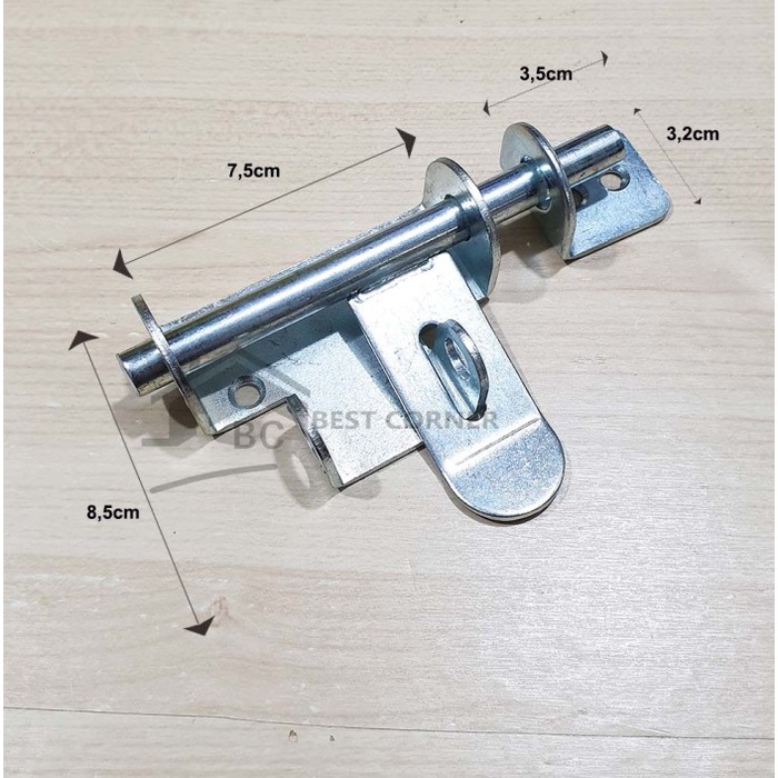 Grendel Overval Pintu Gudang Besi / Grendel PIntu 3 inch
