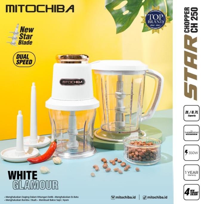 Mitochiba CH 250 Food Chopper Blender Bumbu dan Daging 9 Mata Pisau