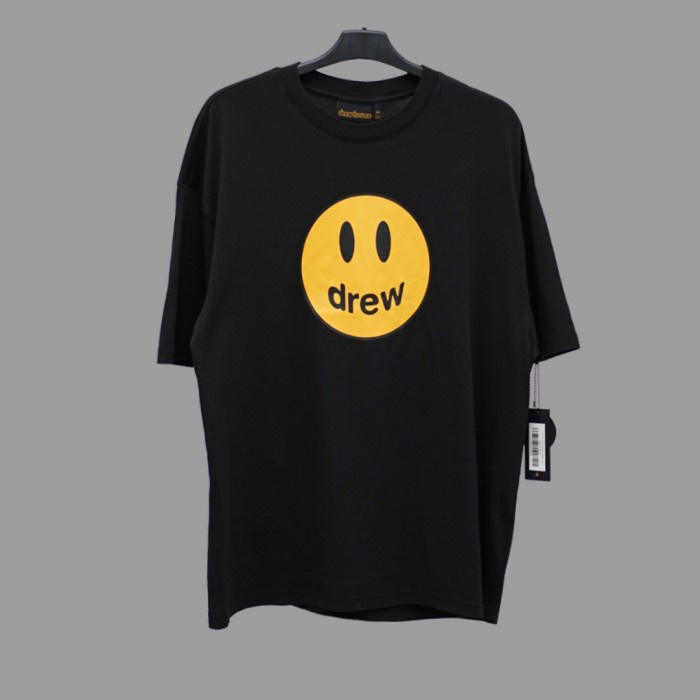 DREW HOUSE YELLOW MASCOTT IN BLACK TEE ORIGINAL KAOS PRIA WANITA HYPE - XS