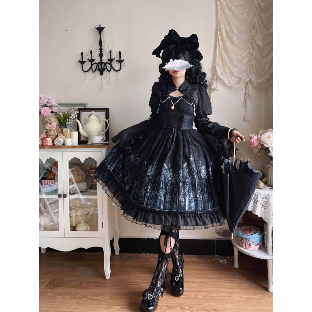 Original DesignLolitaDress Dark Goth StylejskDress