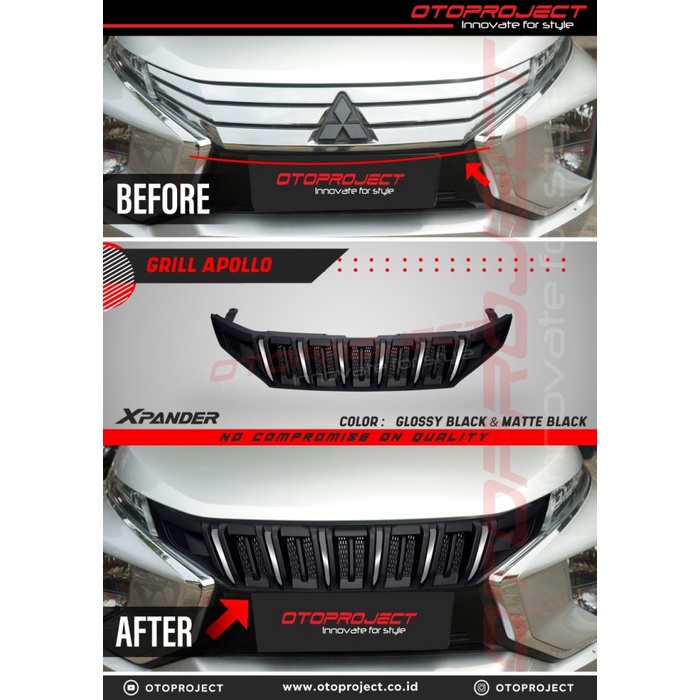 FRONT GRILL MITSUBISHI XPANDER CARBON OTOPROJECT star