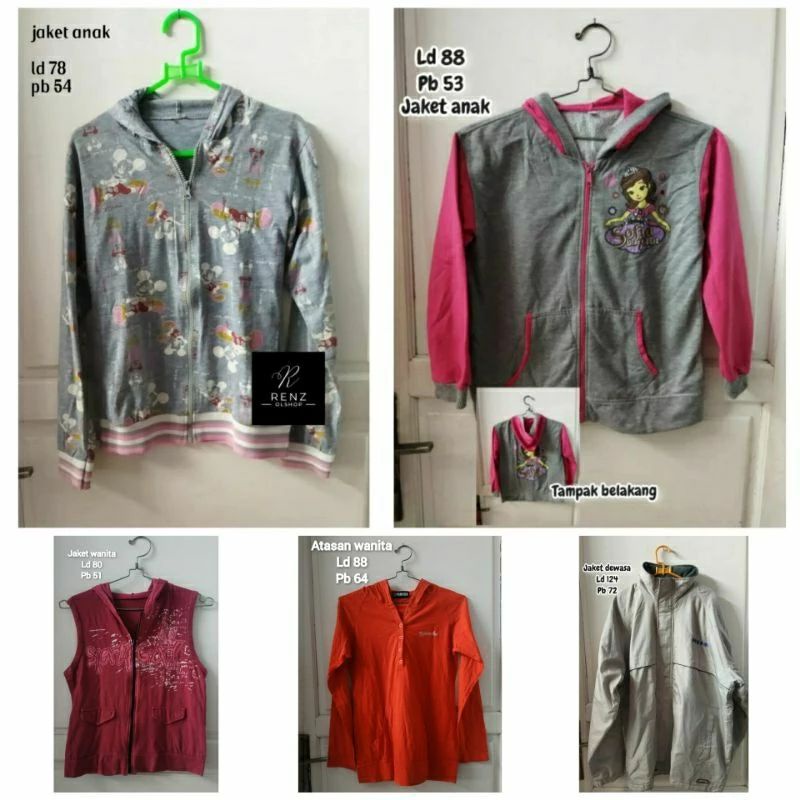 Jaket preloved / jaket anak preloved / jaket bekas / jaket wanita