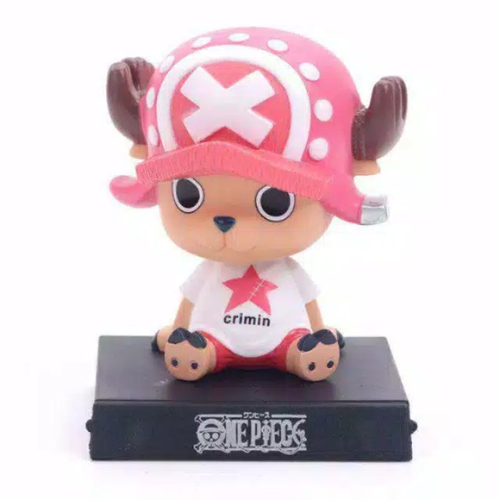 Action Figure One Piece Seri Chopper Pink pajangan dashboard mobil