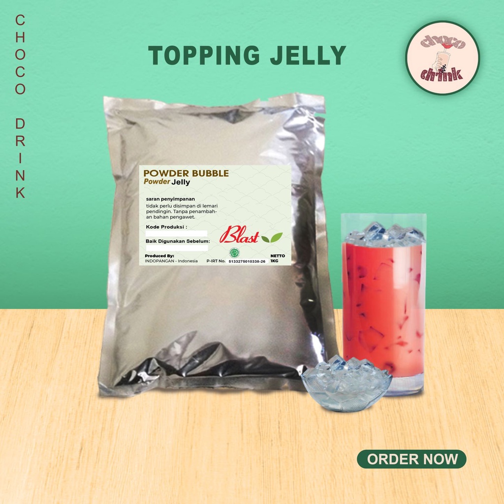 

Powder Jelly - Bubuk Numan Plain 1 Kg - Blast Topping Numan