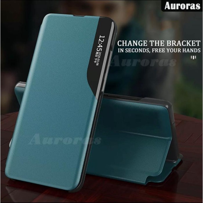 New Flip Case Oppo Reno 6 5G Smart View Sarung Casing Silikon Soft Case Hp