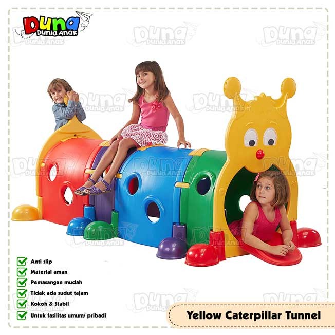 Mainan Terowongan Anak Playhouse Caterpillar Bug Tunnel Playground Ready