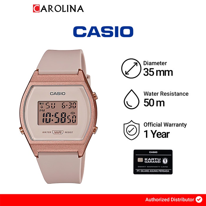 Discount Jam Tangan CASIO LW-204-4A Wanita /JAM TANGAN WANITA/STRAP WATCH/TALI KULIT JAM