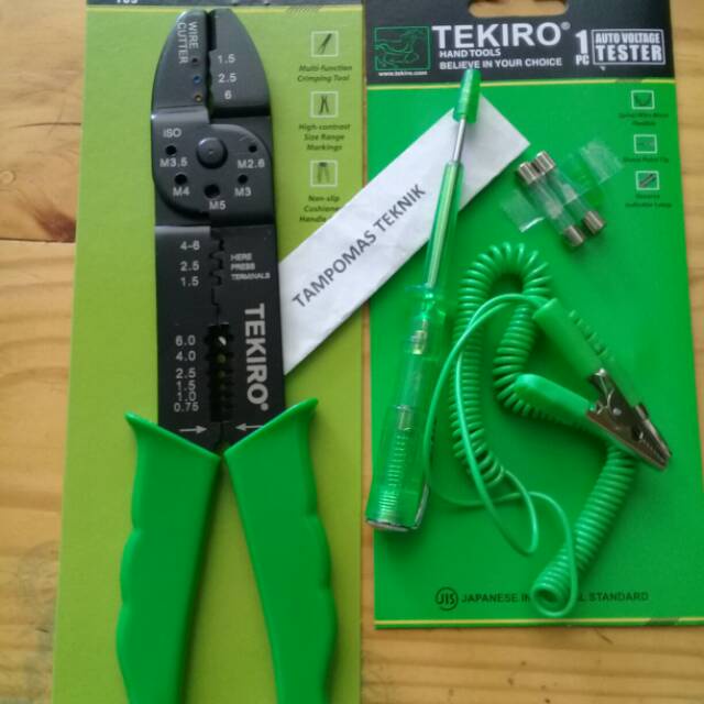 Tekiro Tang Crimping Tool Tang Press Paket Tes Dc Tekiro Tes Aki Tang Skun Scun