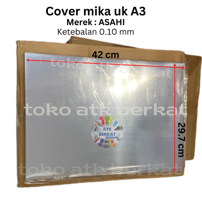 

Cover mika plastik jilid 0.10 mm Uk. A3