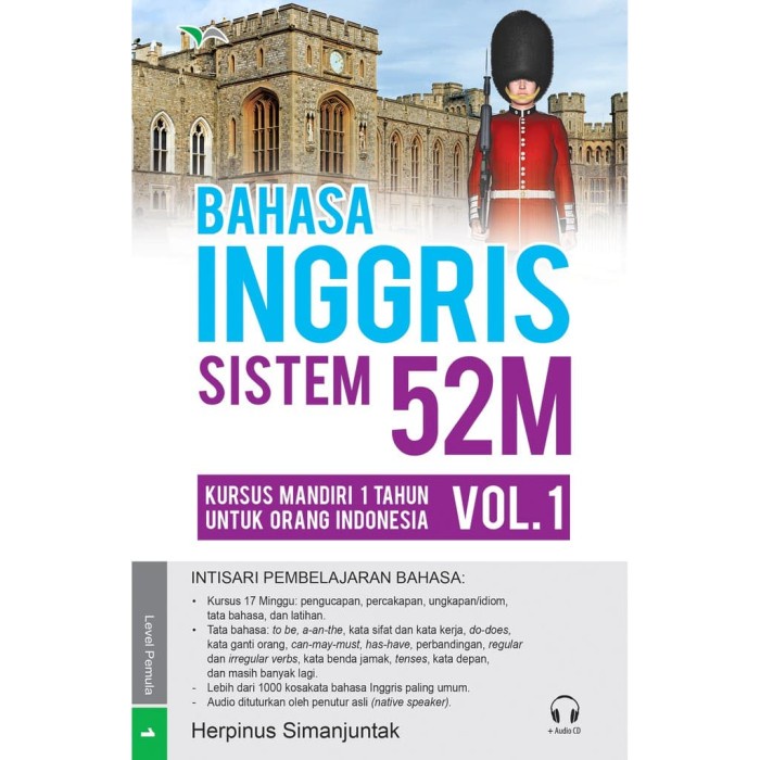 

Buku Bahasa Inggris Sistem 52M Vo.1 + CD Audio Herpinus Simanjuntak