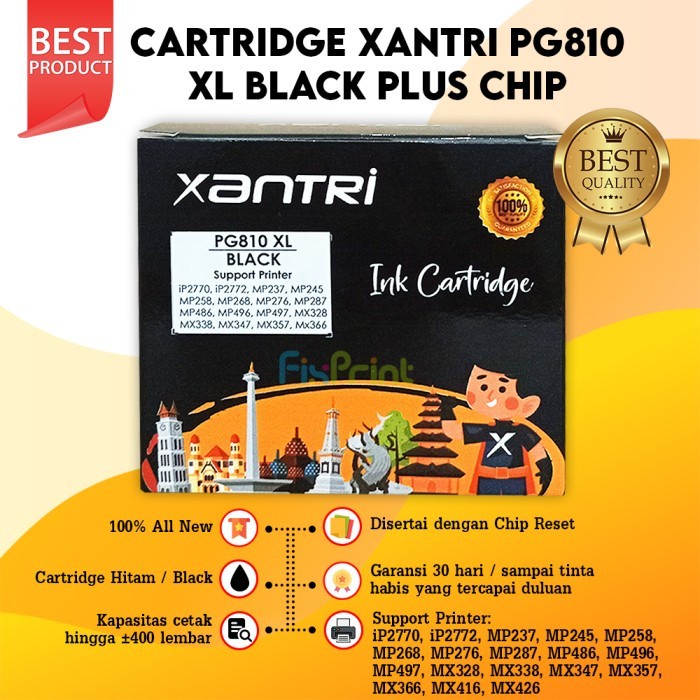 Cartridge Canon 810 Xl + 811 Xl 1Set Ink Canon Ip2770, Ip2772, Mp237 Star