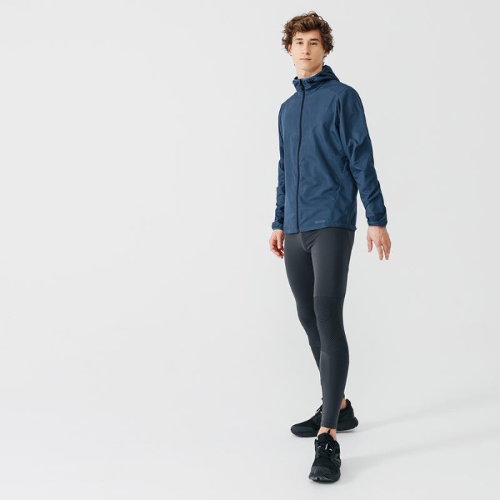 Decathlon Kalenji Men'S Running Wind Jacket - Slate Blue - 8645582