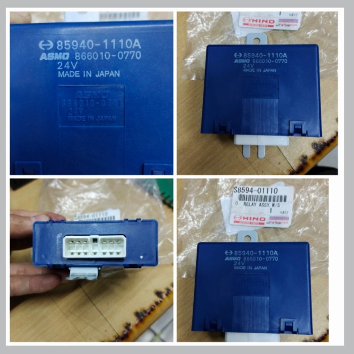 relay wiper r260 rk8j - relay asmo rk8j new original hino tokolarisjaya