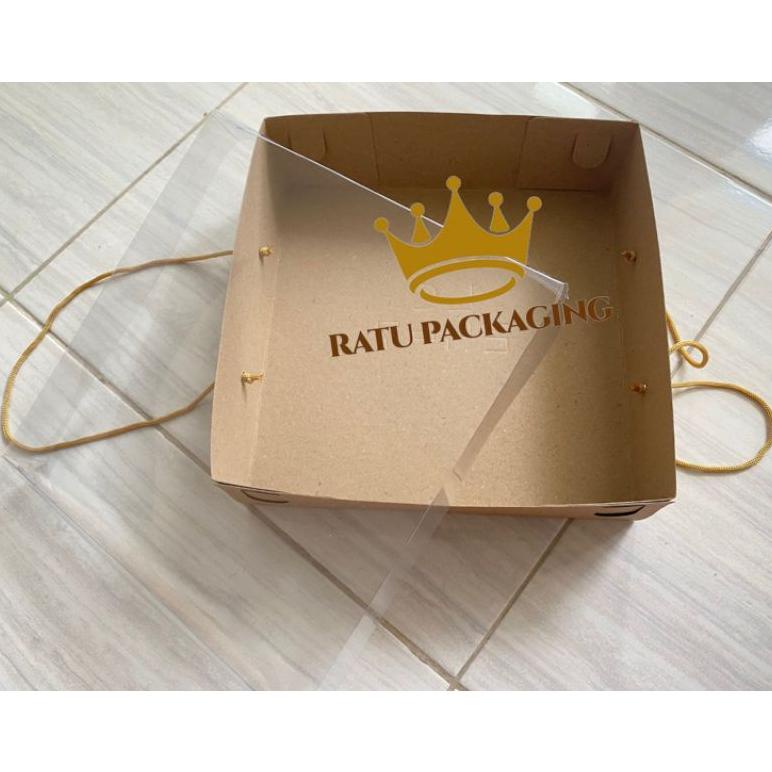 

Original [10 PCS] RATU | Dos KRAFT TALI TUTUP MIKA Tinggi 7CM Kardus Box Kotak Hampers Kue Terlaris