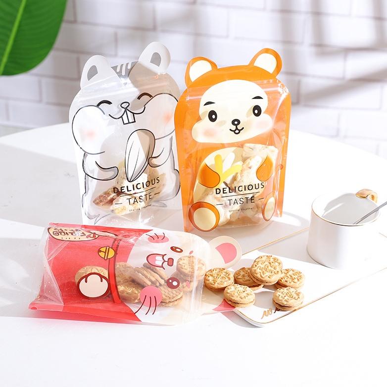 

Original ( 10 pcs) ZIPPER BAG MAKANAN KARAKTER ANIMAL /PLASTIK KLIP KUE PPERMEN PANDA LUCKY CAT TIGER Promo Termurah