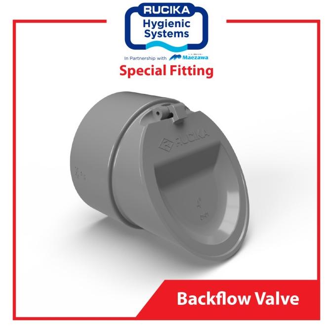 Back Flow Valve Rucika 6" inch PVC