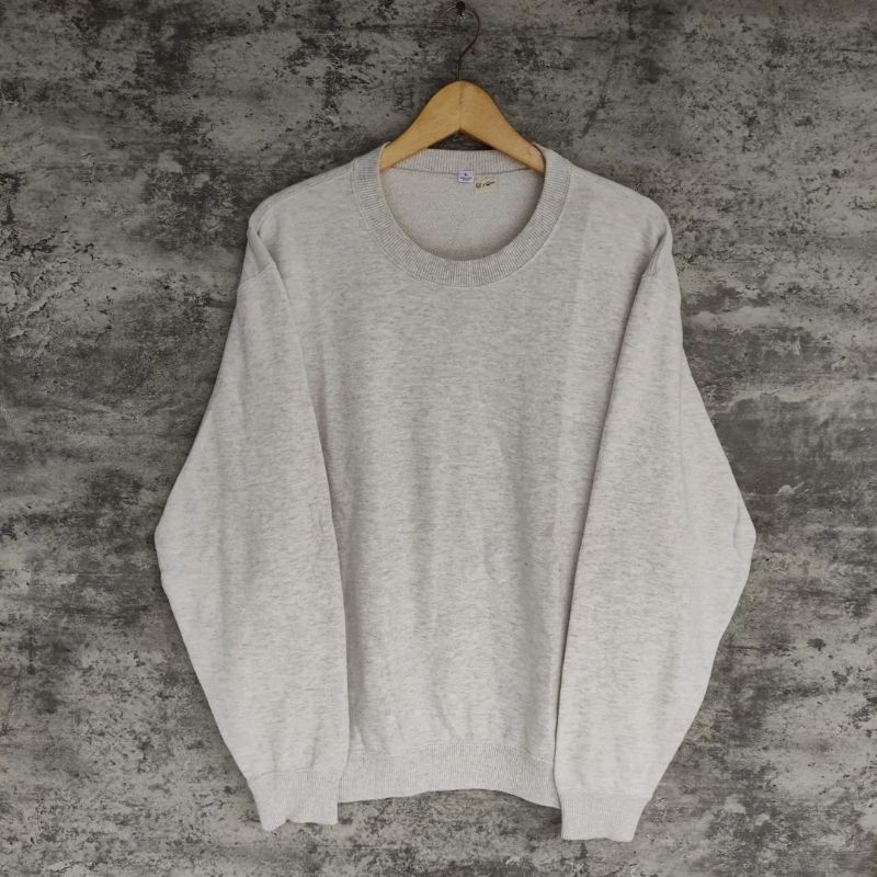 Crewneck Uniqlo Original Sweater Polos Tangan Balon