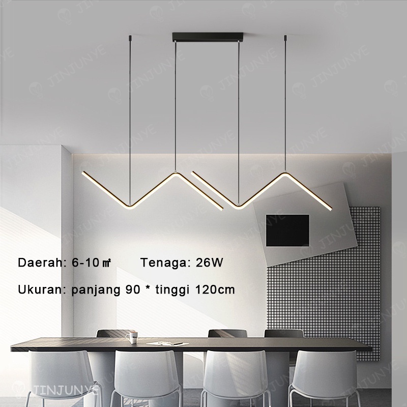 GaransiLampu Gantung Meja Makan Nimalis Desain Ern Lampu Gantung Dapur Lampu Gantung Cafe 3 Warna