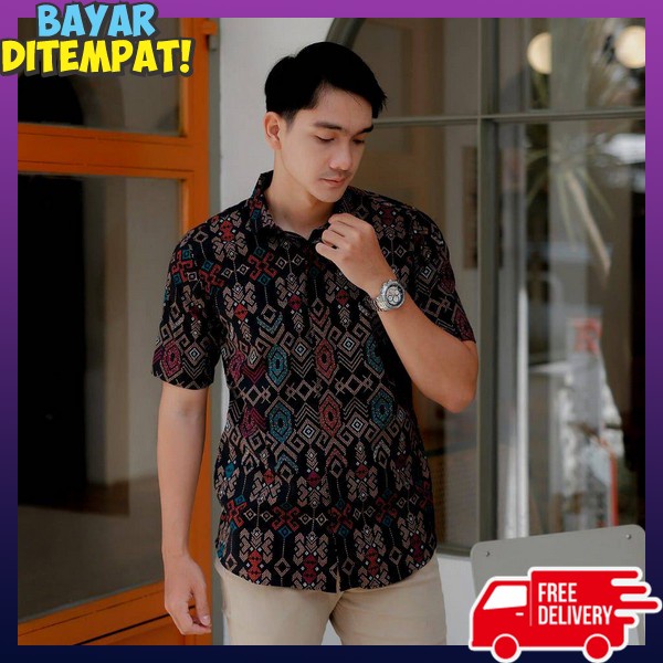Seragam Batik Bagus Bahu Barik Nikahan Kemeja Hem Batik Pera Hem Kerja Kantoran Batik Baku Batik Baj