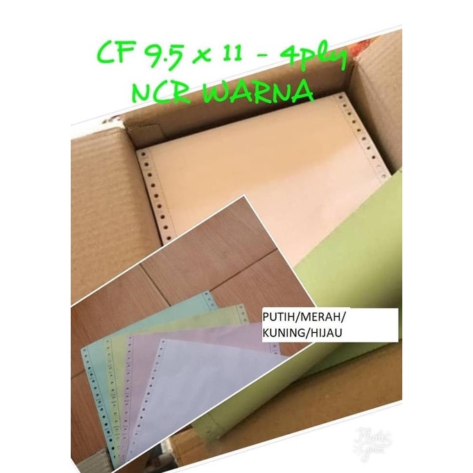 

Kertas Continuous Form Print Ncr 4 Rangkap Ply A4 Surat Jalan Kode 640