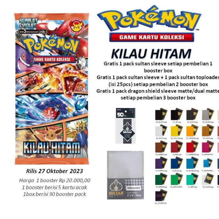 POKEMON TCG INDONESIA KILAU HITAM SV3S BOOSTER BOX