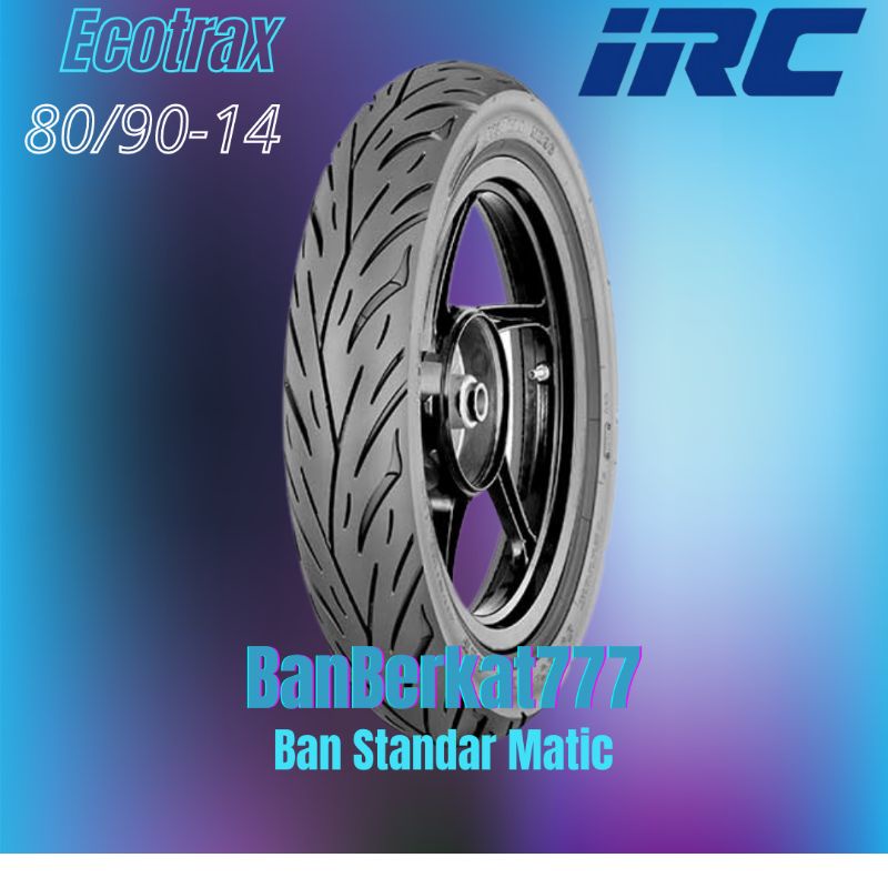 Ban Motor Matic / Irc Ecotrax 80/90 Ring14 Tubelees Free Til Karet