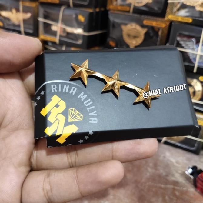 New | Siap Kirim Pin Bintang 3 Tiga Baret Bivakmut Letjend Exclusive