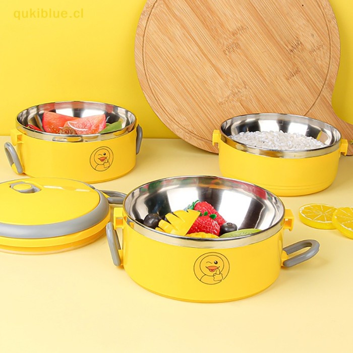 

GRATIS ONGKIR Qukiblue Portable Soup Cup Lunch Box Stainless Steel Bento Box Wadah