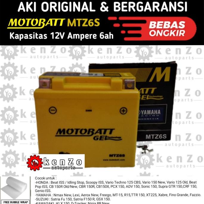 AKI MOTOR YAMAHA LEXI AEROX FAZZIO FREEGO MOTOBATT MTZ6S LINAHANI5