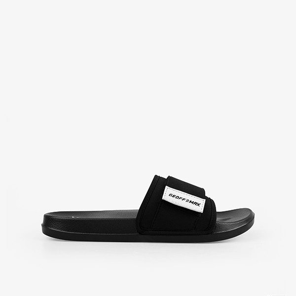 Geoff Max - Quincy Black Sandal Slop Slipper Sandal Unisex Anti Slip