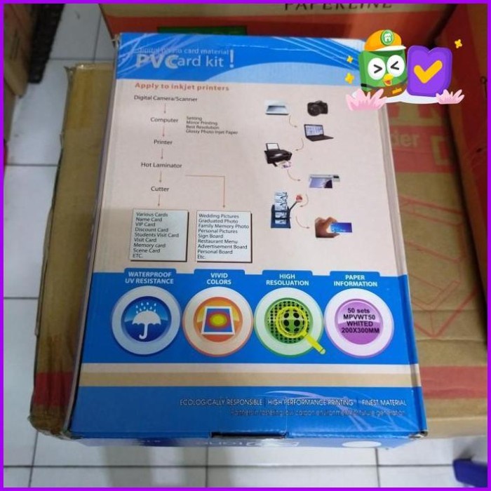 Promo Pvc Card Kit (Digital Photo Card Material) Original Best Seller